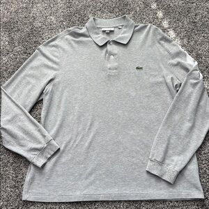 CCO EUC Lacoste Classic Fit Long Sleeve Polo